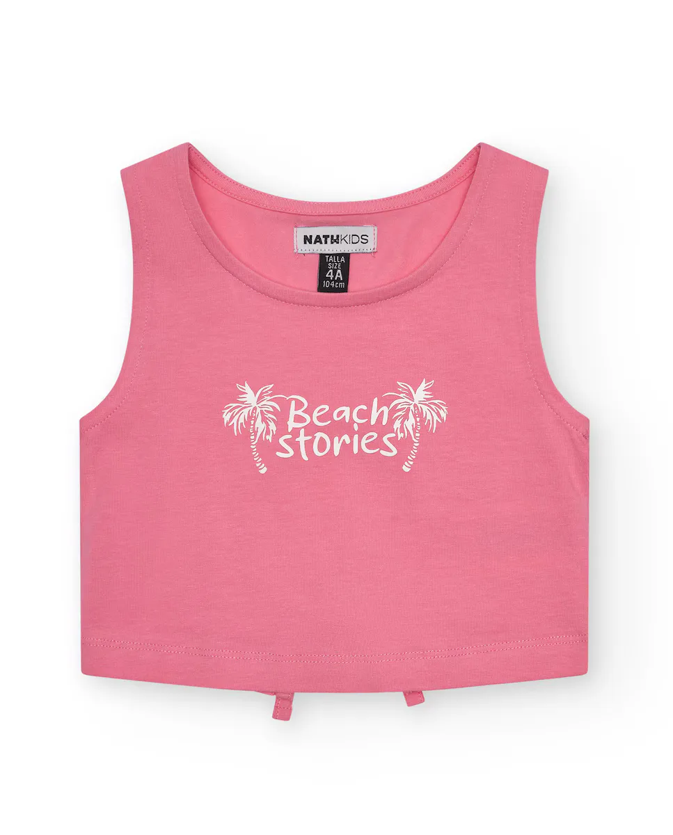 Футболка без рукавов для девочек с разрезом сзади Tuc tuc, розовый
Футболка без рукавов для девочек с разрезом сзади Tuc tuc, розовый