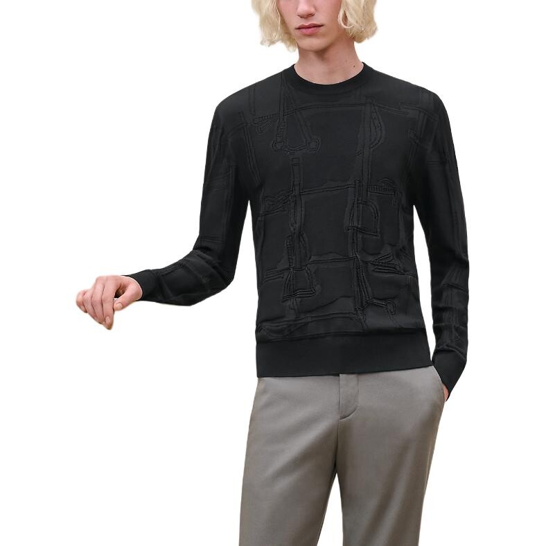 Трикотаж мужской черный Hermes, черный
Трикотаж мужской черный Hermes, черный