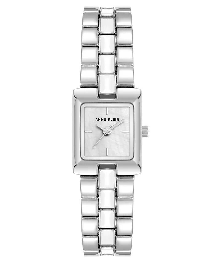 Женские кварцевые миниатюрные часы-браслет из металлического сплава с центральным звеном, белой эмалью, 17,5 мм Anne Klein, мультиколор
Женские кварцевые миниатюрные часы-браслет из металлического сплава с центральным звеном, белой эмалью, 17,5 мм Anne Klein, мультиколор