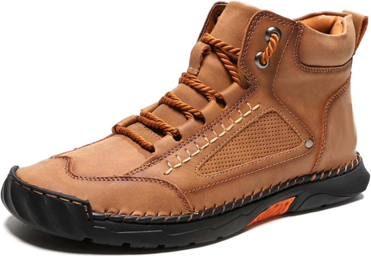 Мужские повседневные кожаные кроссовки ручной работы, средние, противоскользящие, дышащие, легкие, для улицы, ботинки чукка до щиколотки для вождения и прогулок Generic, коричневый
Мужские повседневные кожаные кроссовки ручной работы, средние, противоскользящие, дышащие, легкие, для улицы, ботинки чукка до щиколотки для вождения и прогулок Generic, коричневый