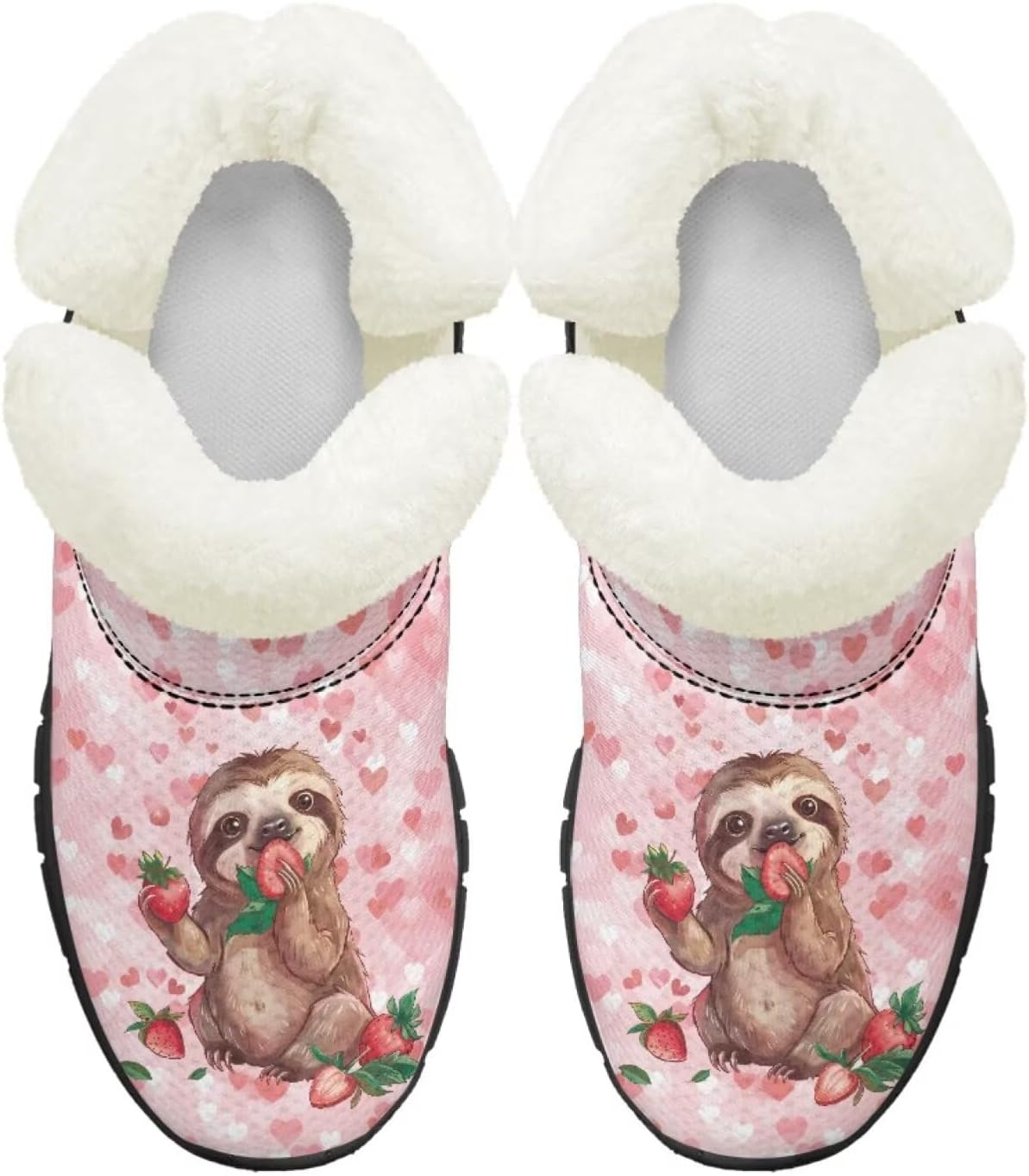 Детские ботинки для девочек на зиму с меховой подкладкой, противоскользящие зимние ботинки для прогулок и бега, слипоны Pointodoor, Strawberry Love Sloth
Детские ботинки для девочек на зиму с меховой подкладкой, противоскользящие зимние ботинки для прогулок и бега, слипоны Pointodoor, Strawberry Love Sloth