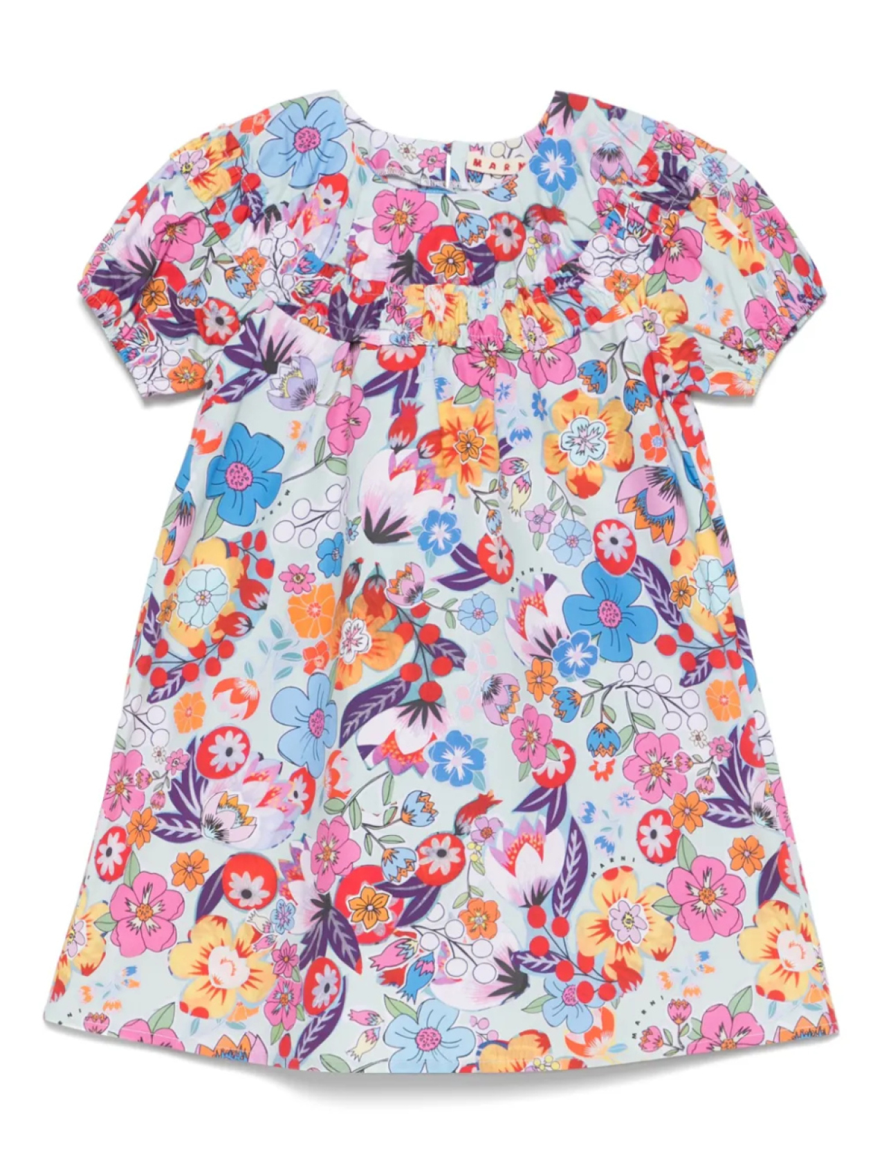 Платье Marni Kids с цветочным принтом, зеленый
Платье Marni Kids с цветочным принтом, зеленый