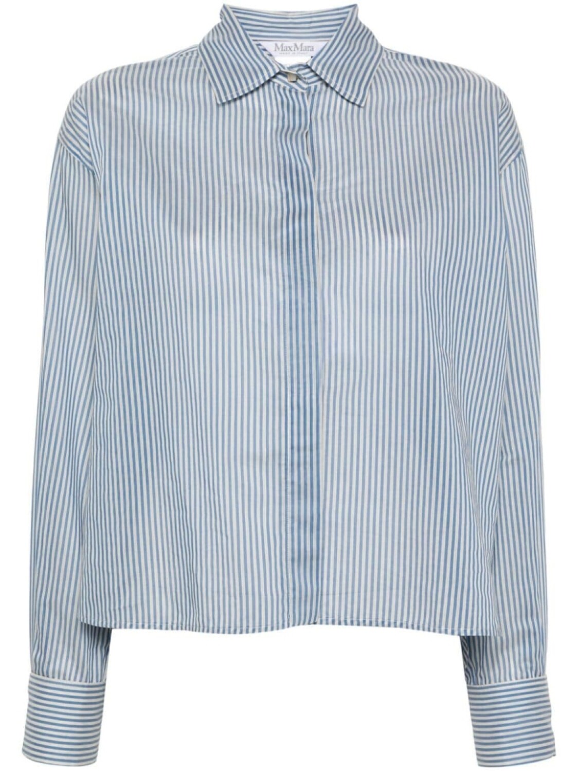 Полосатая рубашка с длинными рукавами Max Mara, синий
Полосатая рубашка с длинными рукавами Max Mara, синий