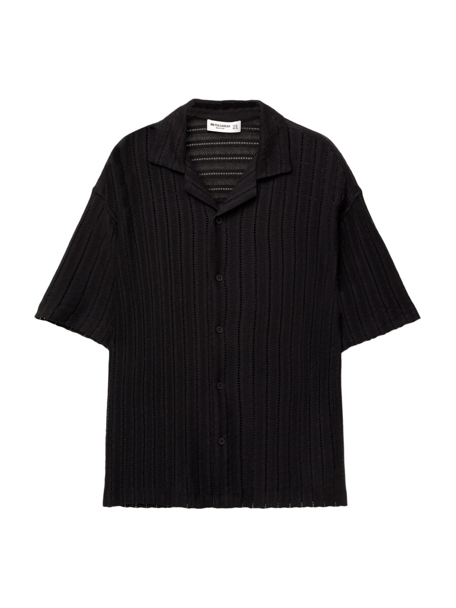 Рубашка на пуговицах Comfort fit Pull&Bear, черный
Рубашка на пуговицах Comfort fit Pull&Bear, черный