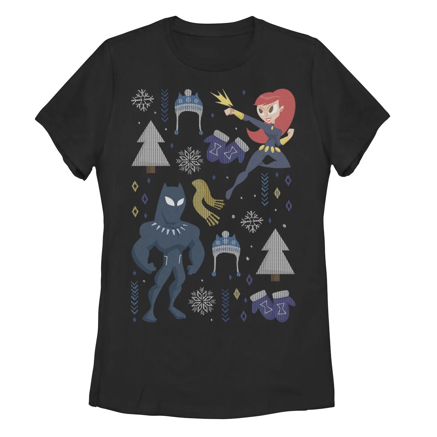 Детская футболка с графическим рисунком Marvel Black Panther and Black Widow Holiday Icons Licensed Character, черный
Детская футболка с графическим рисунком Marvel Black Panther and Black Widow Holiday Icons Licensed Character, черный