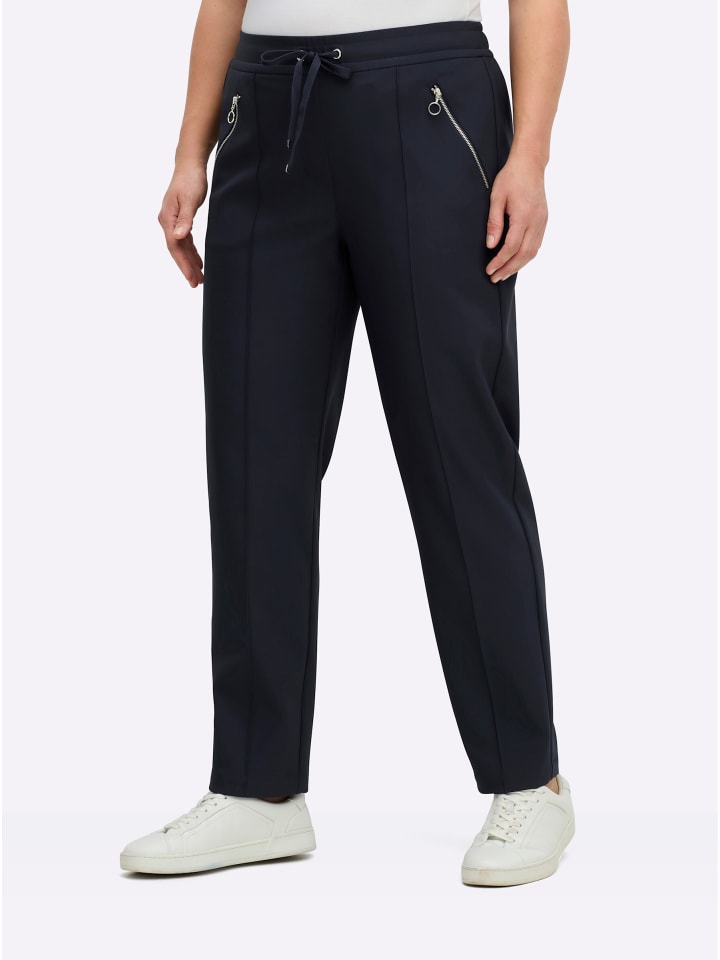 Брюки-карго темно-синего цвета sheego
Брюки-карго темно-синего цвета sheego