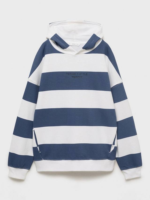 Детская полосатая хлопковая худи Mango, Medium Blue
Детская полосатая хлопковая худи Mango, Medium Blue