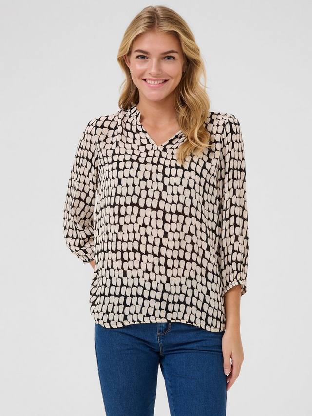 Блузка Edita Amber с геометрическим вырезом KAFFE, Multi
Блузка Edita Amber с геометрическим вырезом KAFFE, Multi