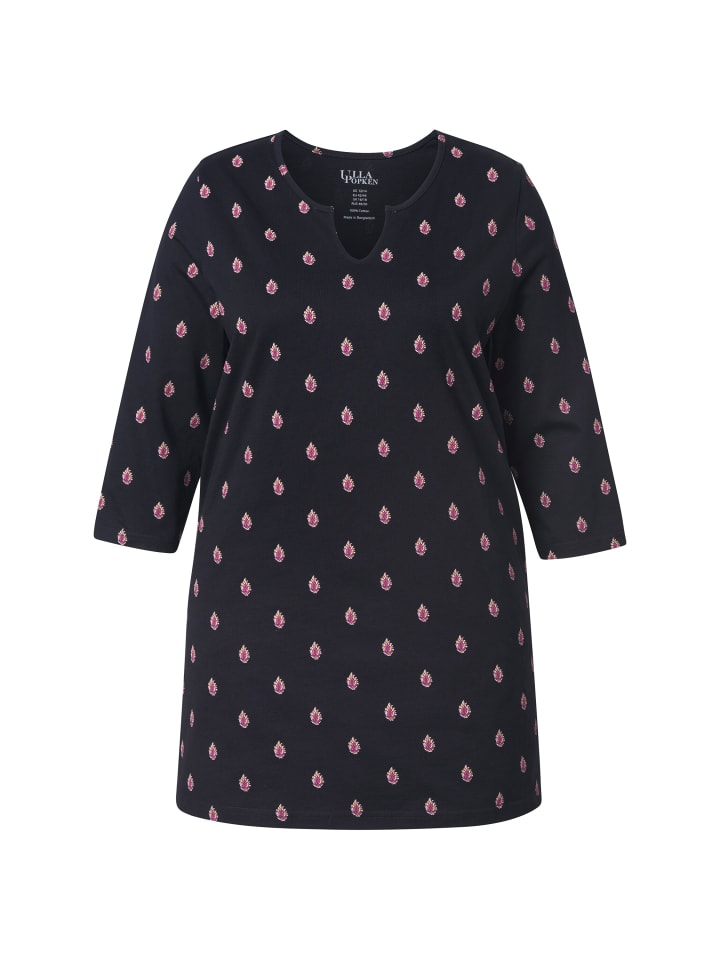 Длинная рубашка черного цвета Ulla Popken
Длинная рубашка черного цвета Ulla Popken