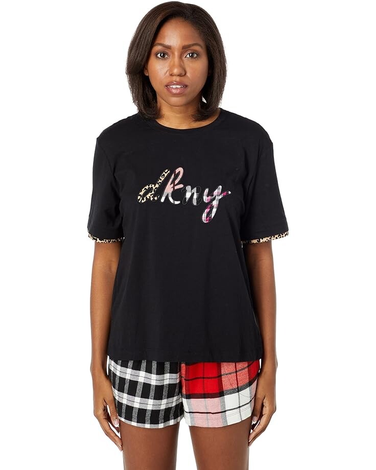 Пижамный комплект DKNY Boxer PJ Set Short Sleeve, цвет Black Plaid
Пижамный комплект DKNY Boxer PJ Set Short Sleeve, цвет Black Plaid
