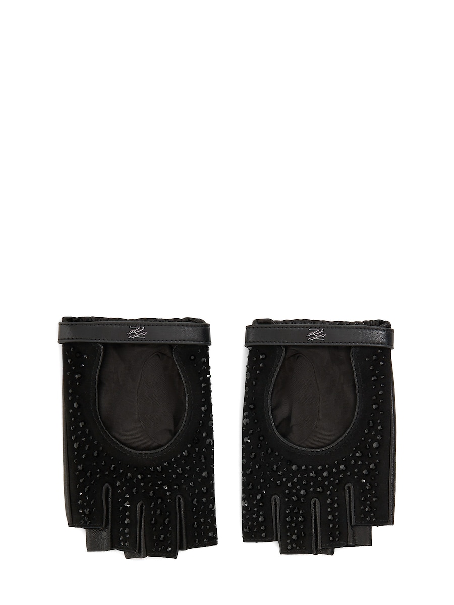 Перчатки без пальцев Karl Lagerfeld, черный
Перчатки без пальцев Karl Lagerfeld, черный