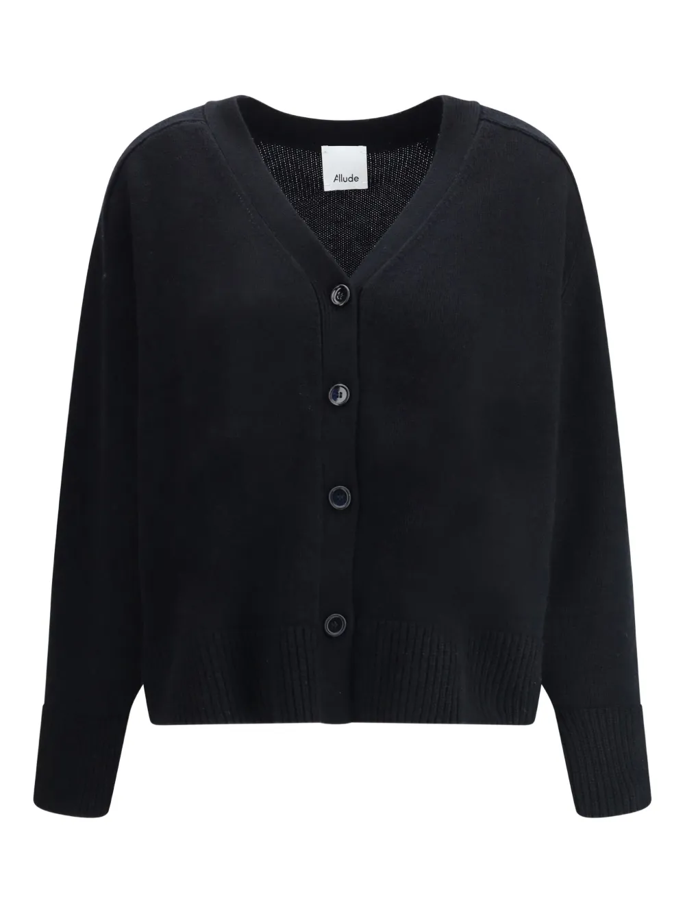 Кардиган с V-образным вырезом и застежкой на пуговицы ALLUDE, черный
Кардиган с V-образным вырезом и застежкой на пуговицы ALLUDE, черный