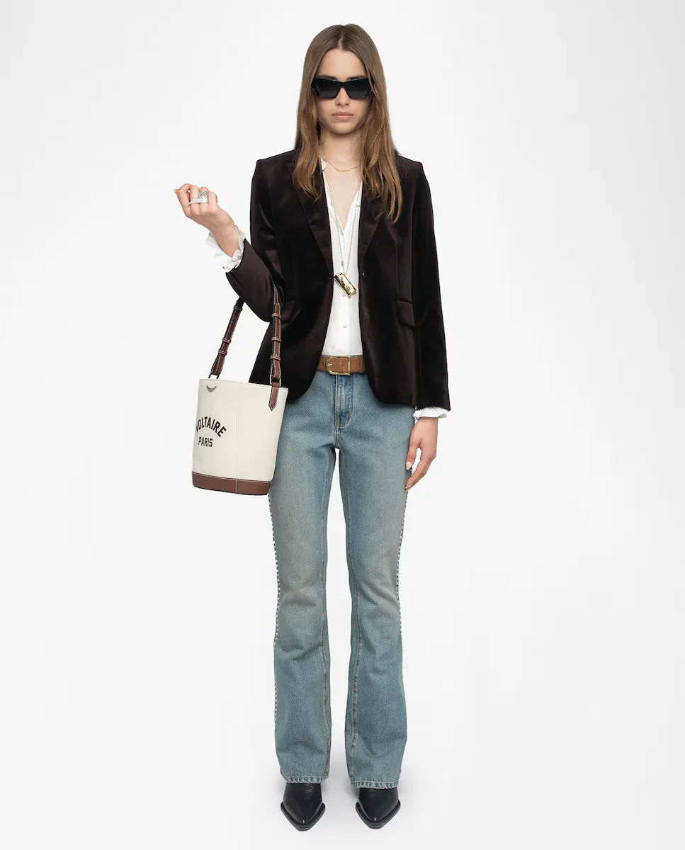 Женские джинсы Vaquero Eclip bootcut с заклепками Zadig & Voltaire, светло-голубой
Женские джинсы Vaquero Eclip bootcut с заклепками Zadig & Voltaire, светло-голубой