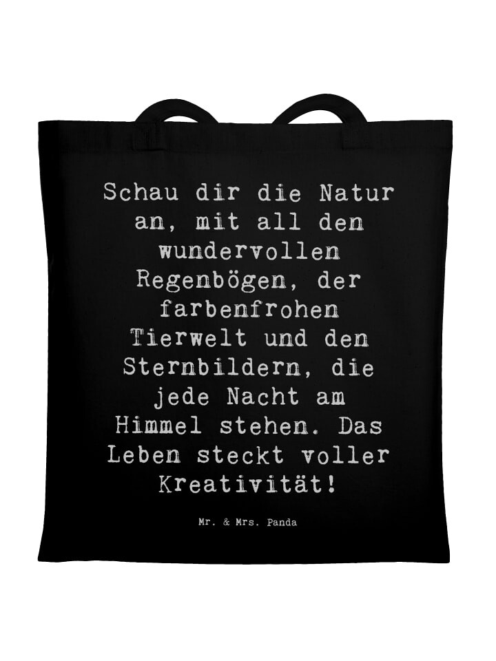 Сумка Mr. & Mrs. Panda Tragetasche Spruch Kreativität im Leben mit Spruch, черный
Сумка Mr. & Mrs. Panda Tragetasche Spruch Kreativität im Leben mit Spruch, черный