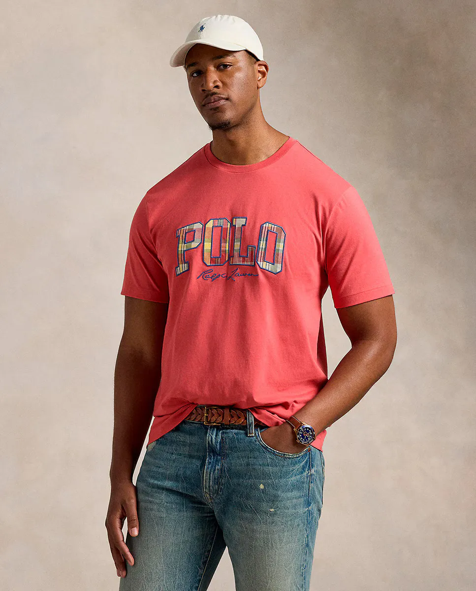 Мужская хлопковая футболка с логотипом Polo больших размеров Polo Ralph Lauren, розовый
Мужская хлопковая футболка с логотипом Polo больших размеров Polo Ralph Lauren, розовый