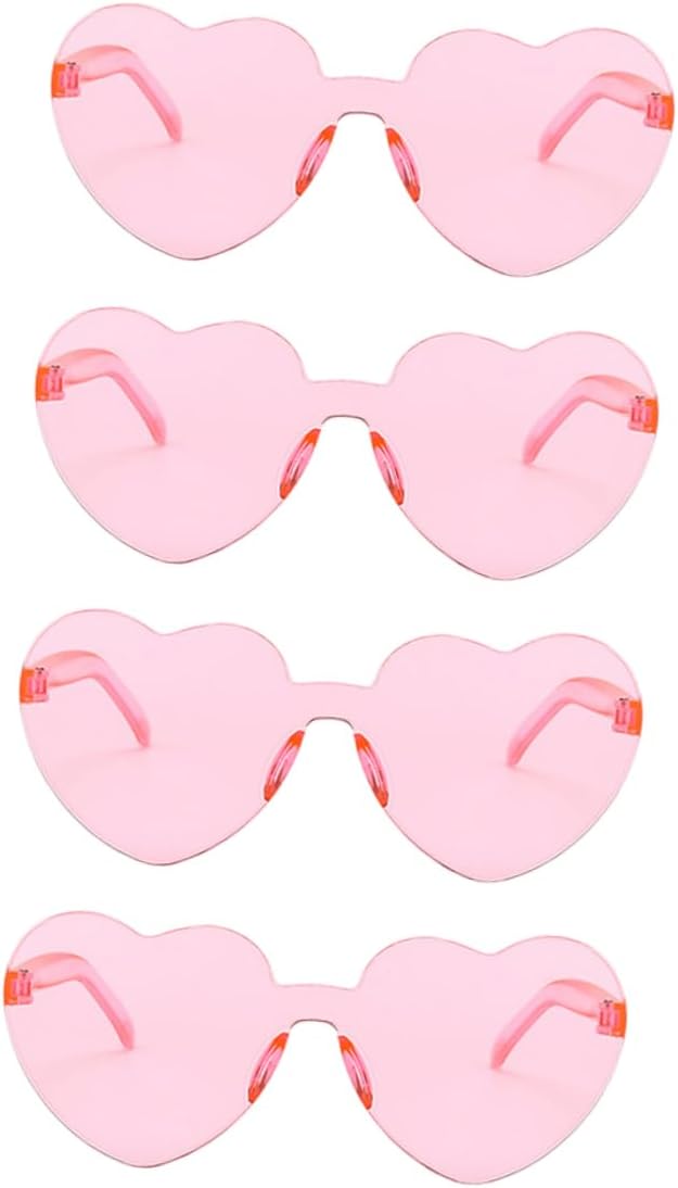 4 пары солнцезащитных очков в форме сердца без оправы, идеально подходящих для пляжа, путешествий и вечеринок. Уникальный прозрачный дизайн, подходит для мужчин и женщин MOBUTOFU
4 пары солнцезащитных очков в форме сердца без оправы, идеально подходящих для пляжа, путешествий и вечеринок. Уникальный прозрачный дизайн, подходит для мужчин и женщин MOBUTOFU