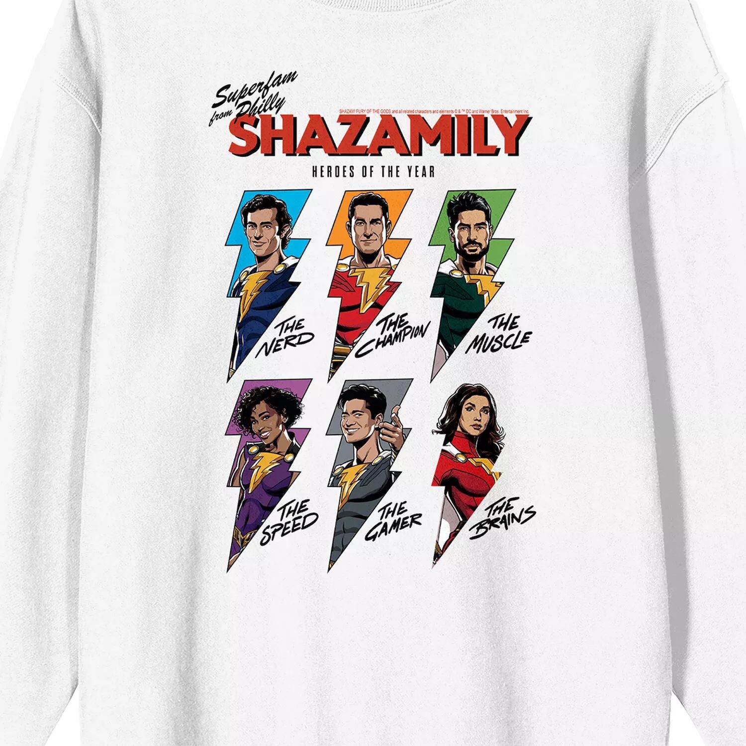 Мужская футболка Shazam 2 Fury Of The Gods Shazamily Heroes of the Year с длинным рукавом и рисунком Licensed Character
Мужская футболка Shazam 2 Fury Of The Gods Shazamily Heroes of the Year с длинным рукавом и рисунком Licensed Character