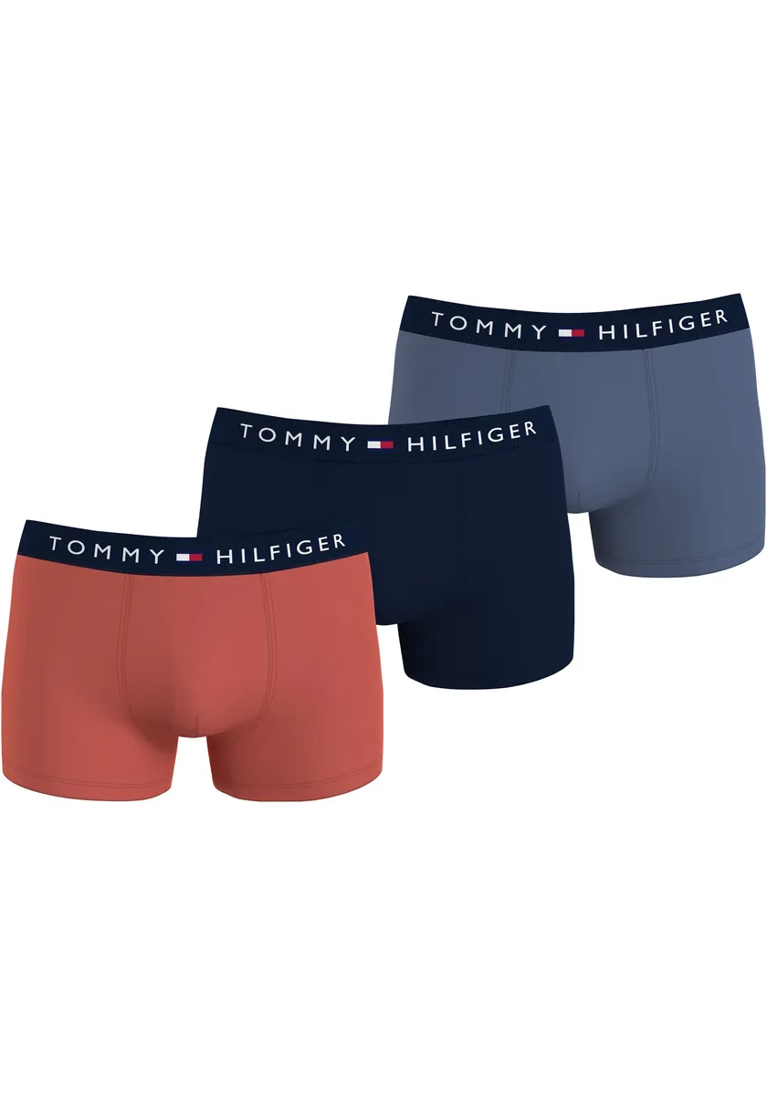 Tommy Hilfiger Underwear Трусы "3P TRUNK" (упаковка, 3 шт., 3 шт.), с поясом с логотипом, цвет Crushed Coral/Des Sky/Iron Blue
Tommy Hilfiger Underwear Трусы "3P TRUNK" (упаковка, 3 шт., 3 шт.), с поясом с логотипом, цвет Crushed Coral/Des Sky/Iron Blue