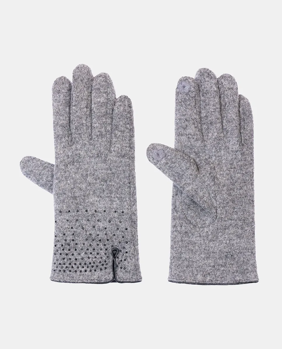 Перчатки из шерсти с меховой отделкой и заклёпками на подкладке Santacana, серый
Перчатки из шерсти с меховой отделкой и заклёпками на подкладке Santacana, серый