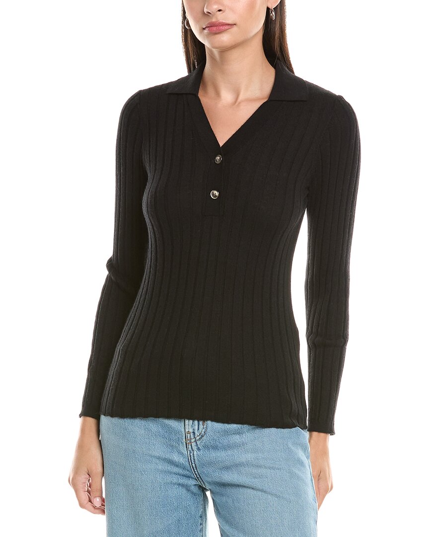 Кашемировый свитер поло THE CASHMERE PROJECT, черный 
Кашемировый свитер поло THE CASHMERE PROJECT, черный