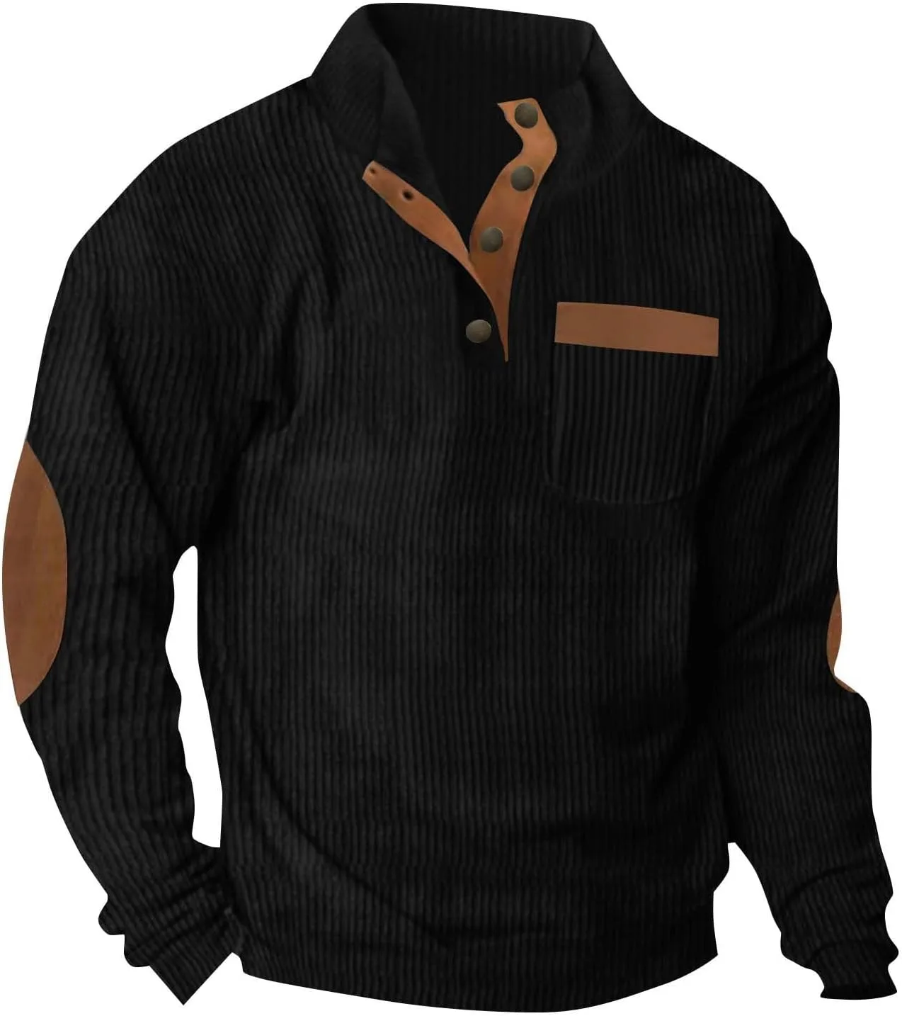 Мужской вельветовый свитшот с карманом и воротником стойкой Juebong
Мужской вельветовый свитшот с карманом и воротником стойкой Juebong