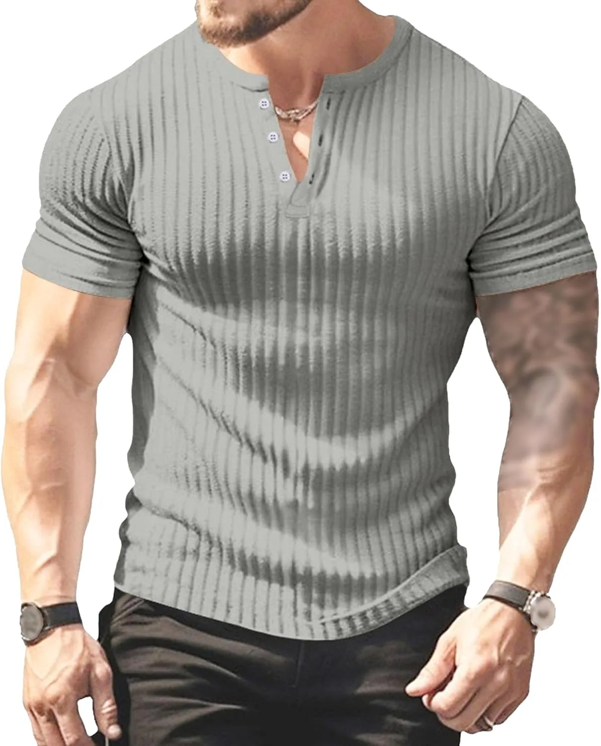 Мужская тонкая вязаная поло с тремя пуговицами Zylphorix
Мужская тонкая вязаная поло с тремя пуговицами Zylphorix