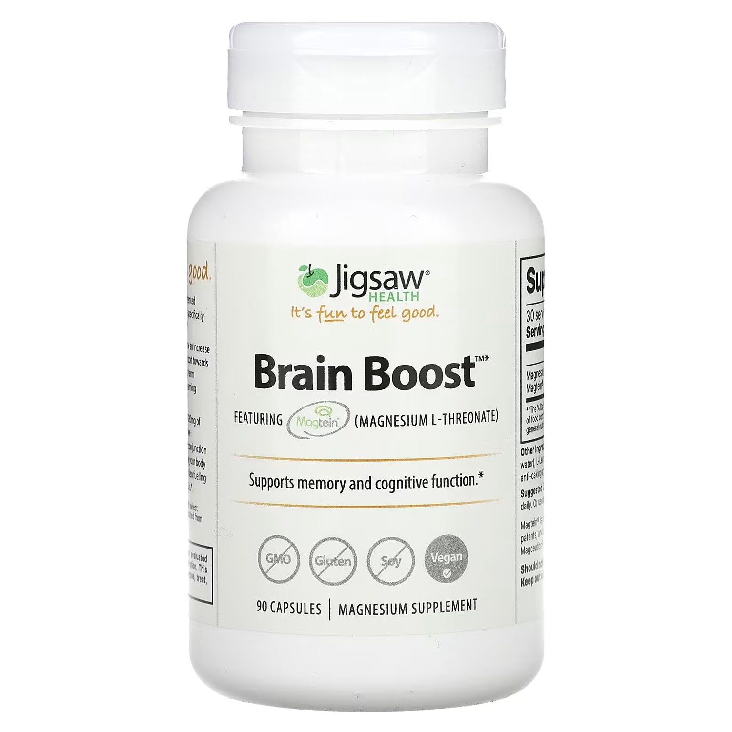 Добавка Jigsaw Health Brain Boost, 90 капсул
Добавка Jigsaw Health Brain Boost, 90 капсул