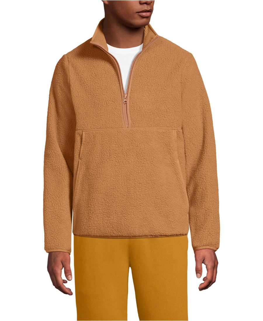 Мужской пуловер из флиса с высокой ворсистой поверхностью и застежкой-молнией до середины груди Lands' End, Canyon camel
Мужской пуловер из флиса с высокой ворсистой поверхностью и застежкой-молнией до середины груди Lands' End, Canyon camel