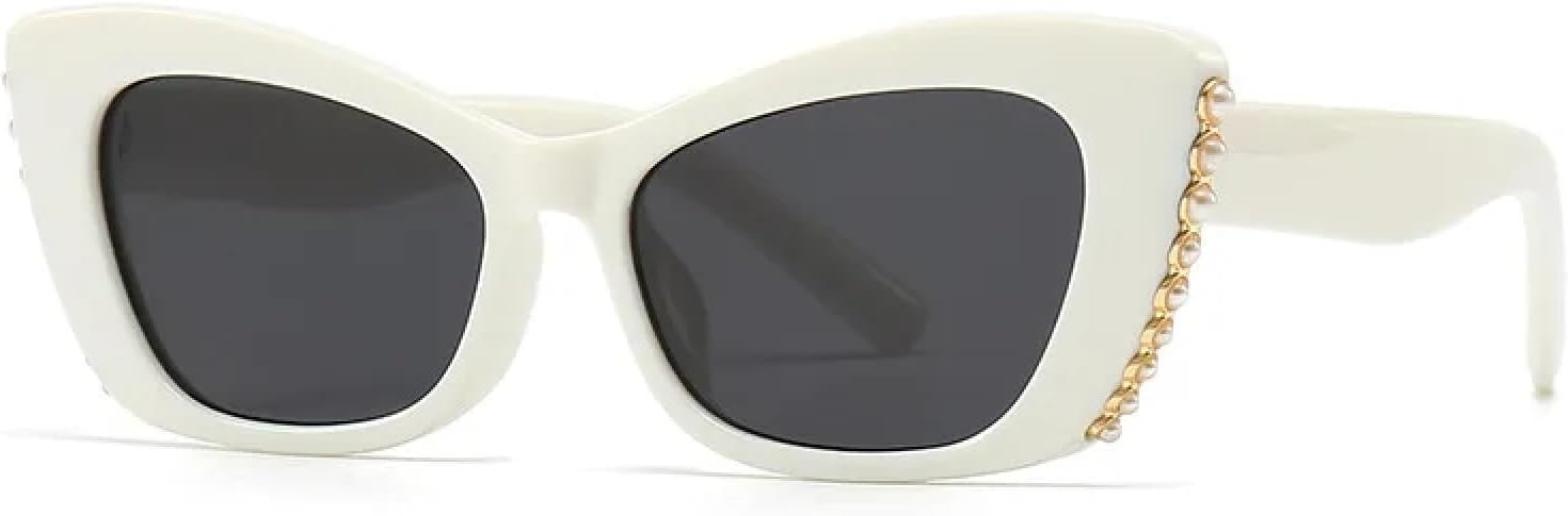 Солнцезащитные очки с защитой от УФ-излучения UV400 | Панк-стиль «кошачий глаз» | Для женщин и мужчин, для занятий спортом на открытом воздухе и вождения DSVIGF, White Black
Солнцезащитные очки с защитой от УФ-излучения UV400 | Панк-стиль «кошачий глаз» | Для женщин и мужчин, для занятий спортом на открытом воздухе и вождения DSVIGF, White Black