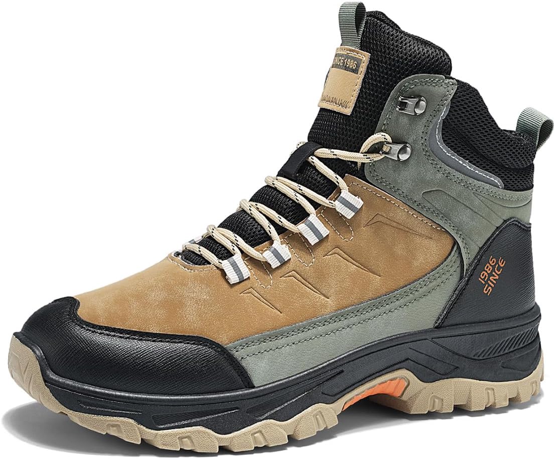 Мужские легкие походные ботинки QUF, дышащие туристические кроссовки, противоскользящие, для кемпинга, с комфортной подошвой EVA, хаки
Мужские легкие походные ботинки QUF, дышащие туристические кроссовки, противоскользящие, для кемпинга, с комфортной подошвой EVA, хаки