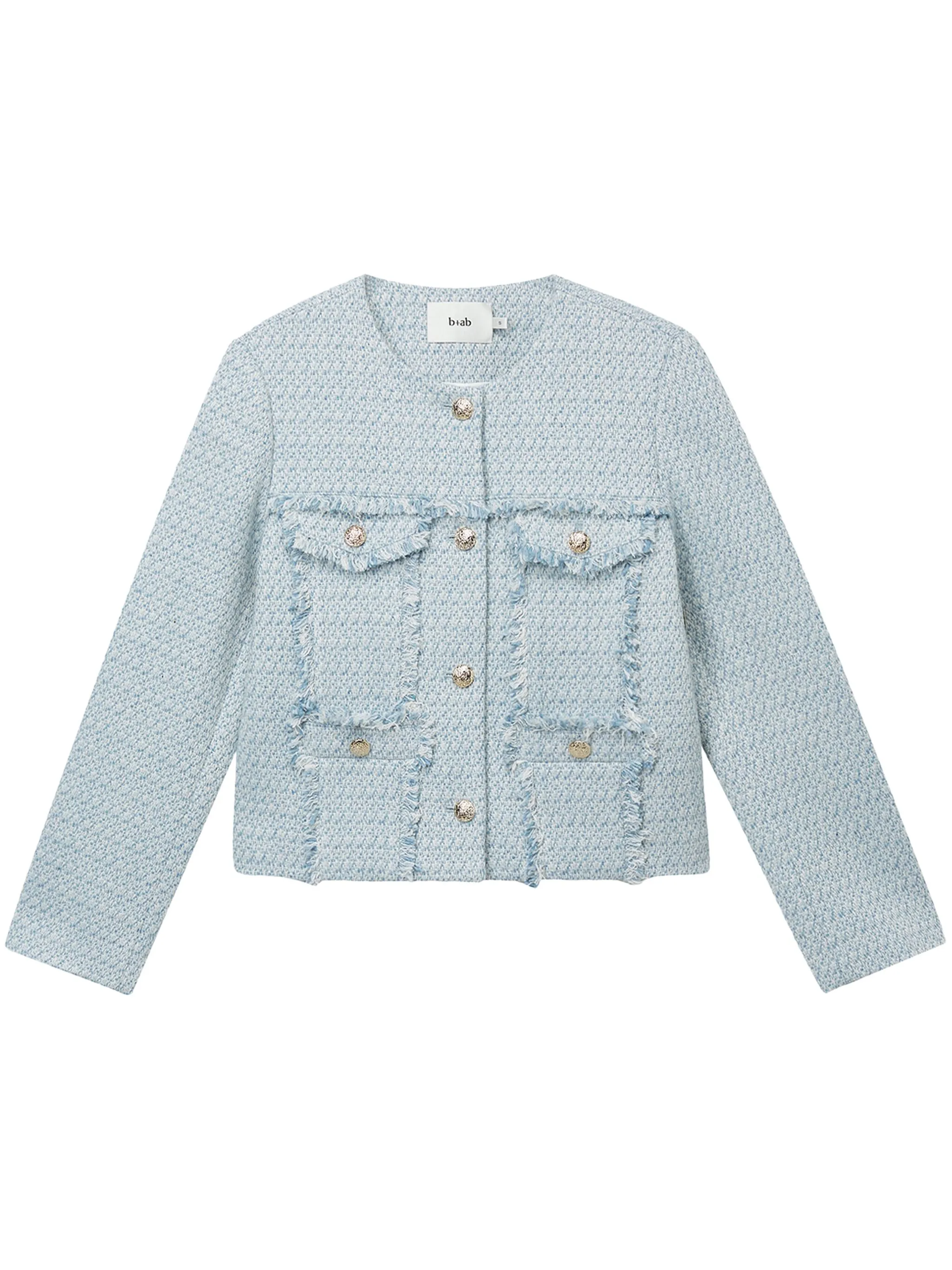 Твидовый жакет с круглым вырезом B+Ab, синий
Твидовый жакет с круглым вырезом B+Ab, синий