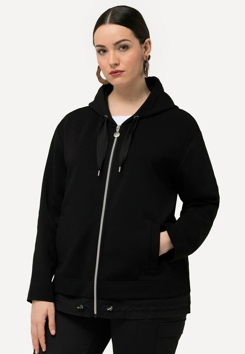Толстовка на молнии Ulla Popken, черный
Толстовка на молнии Ulla Popken, черный