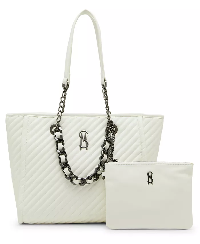 Bkattt-H Большая сумка-тоут с мешочком Steve Madden, белый
Bkattt-H Большая сумка-тоут с мешочком Steve Madden, белый