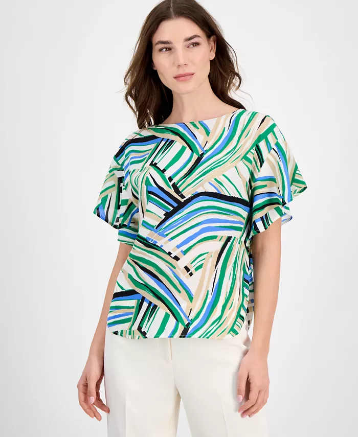 Топ с принтом и расклешенными рукавами, миниатюрный размер Anne Klein, белый
Топ с принтом и расклешенными рукавами, миниатюрный размер Anne Klein, белый