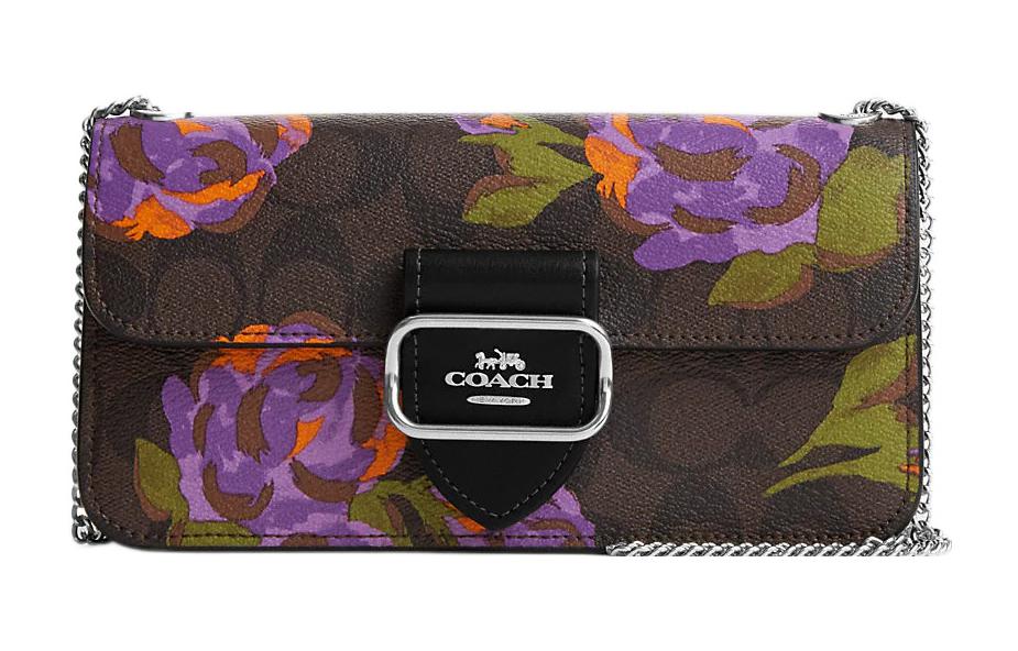 Сумка-багет Morgan из холста с кожаными деталями, через плечо, маленький размер, для женщин, темно-коричневая COACH
Сумка-багет Morgan из холста с кожаными деталями, через плечо, маленький размер, для женщин, темно-коричневая COACH