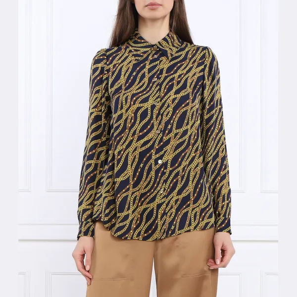 Рубашка стандартного кроя с добавлением шелка Michael Kors, золотой
Рубашка стандартного кроя с добавлением шелка Michael Kors, золотой