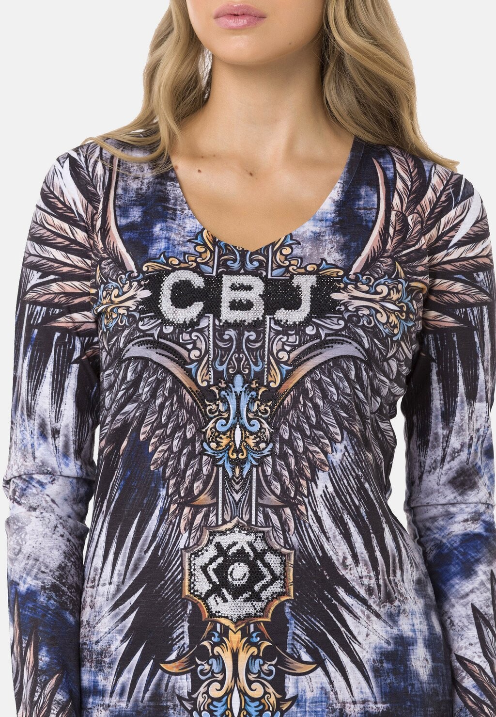 Топ с длинными рукавами Cipo & Baxx, синий
Топ с длинными рукавами Cipo & Baxx, синий