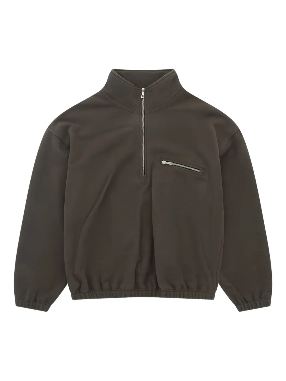 Свитшот с длинными рукавами и короткой молнией Rier, коричневый
Свитшот с длинными рукавами и короткой молнией Rier, коричневый