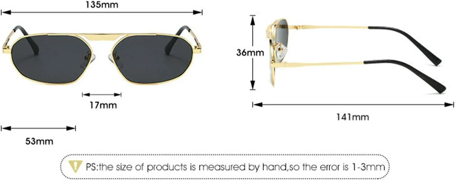 COTIA 2025 Модные квадратные солнцезащитные очки неправильной формы и овальной формы для женщин и мужчин, ретро-металлическая оправа, панк-дизайн, очки-пилот, Black
COTIA 2025 Модные квадратные солнцезащитные очки неправильной формы и овальной формы для женщин и мужчин, ретро-металлическая оправа, панк-дизайн, очки-пилот, Black