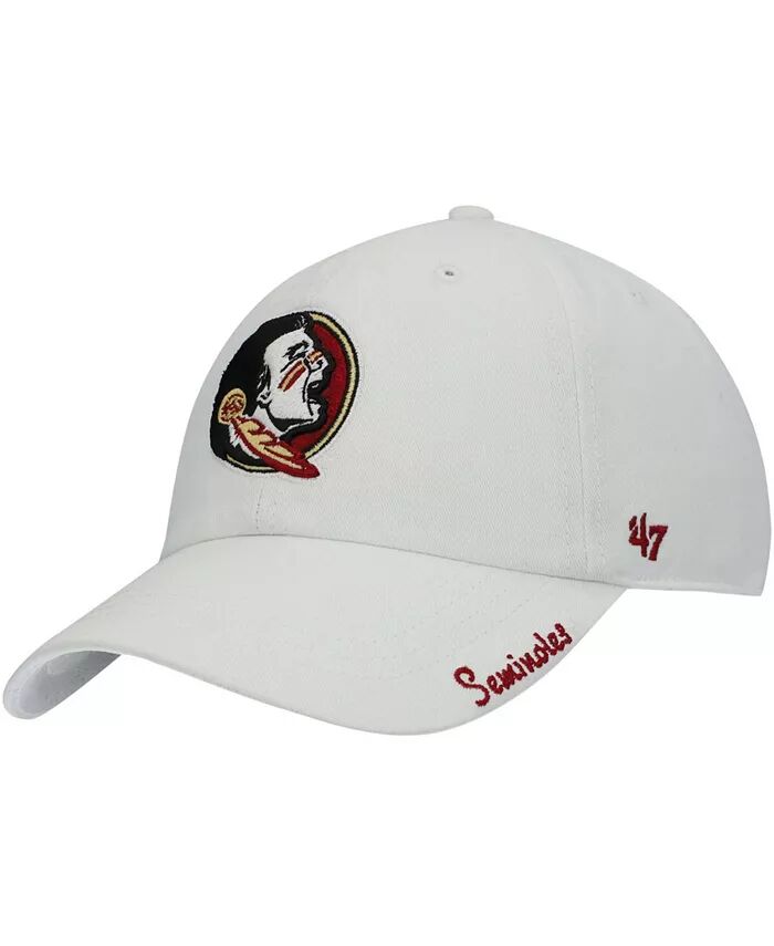 Женская белая шляпа Florida State Seminoles Miata Clean Up с логотипом и регулируемой ручкой '47 Brand
Женская белая шляпа Florida State Seminoles Miata Clean Up с логотипом и регулируемой ручкой '47 Brand