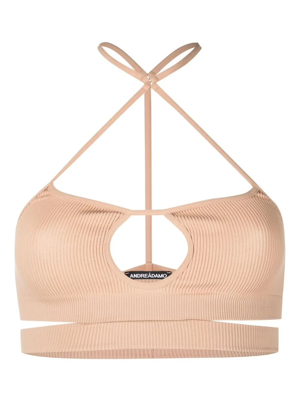 Топ-бра с вырезом халтер Andreādamo, нейтральный
Топ-бра с вырезом халтер Andreādamo, нейтральный