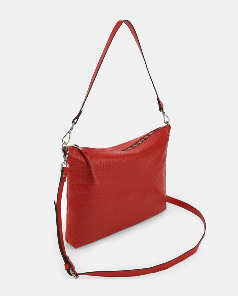 Плетеная сумка через плечо с гравировкой Jackie Zubi, красный
Плетеная сумка через плечо с гравировкой Jackie Zubi, красный