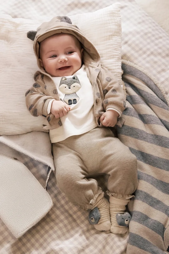 Комплект для новорожденного 3 предмета Mayoral Newborn, бежевый 
Комплект для новорожденного 3 предмета Mayoral Newborn, бежевый