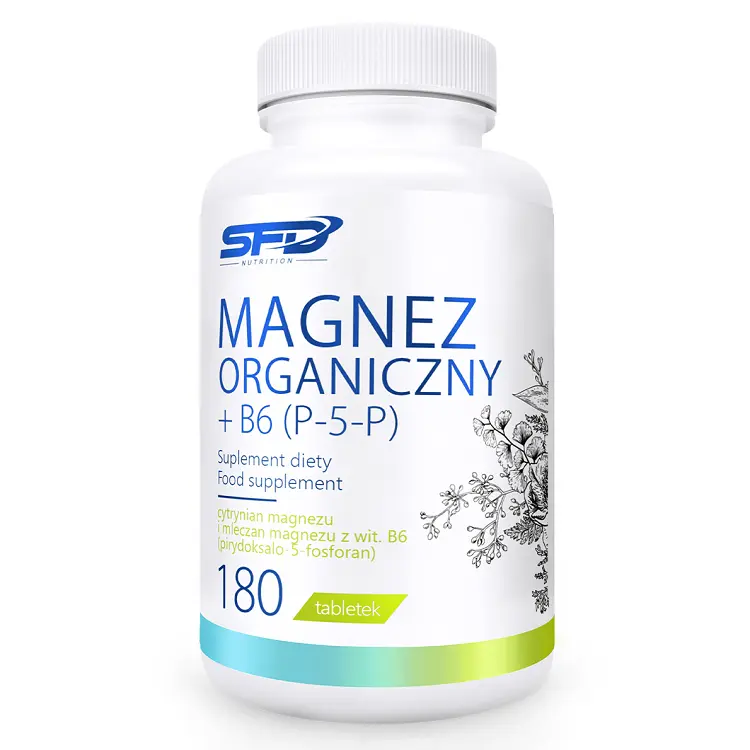 Магний с витамином B6 Sfd Magnez Organiczny + B6 (P-5-P), 180 шт
Магний с витамином B6 Sfd Magnez Organiczny + B6 (P-5-P), 180 шт