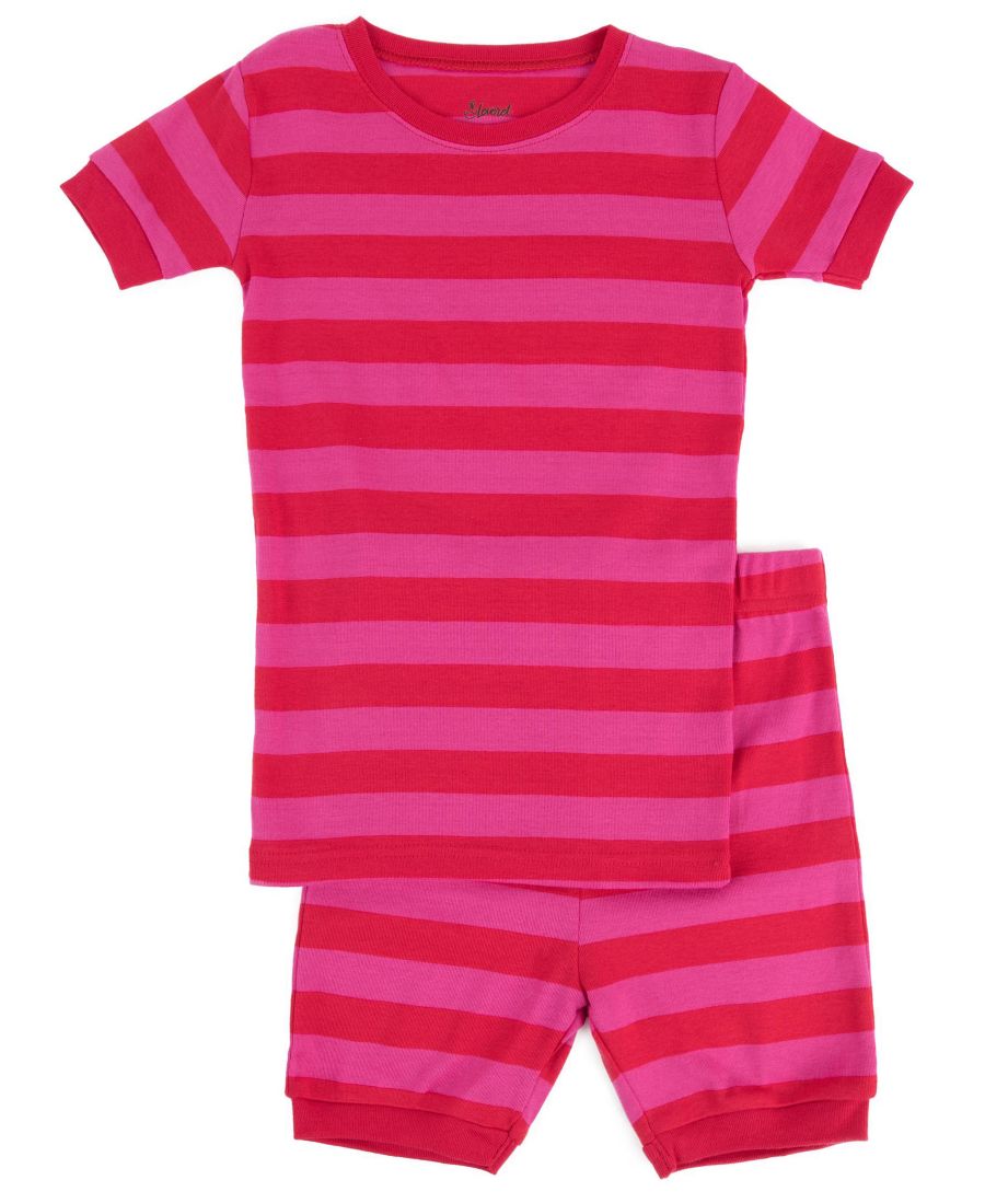 Детская хлопковая двухсекционная праздничная пижама из полосатой ткани с коротким рукавом, состоящая из двух частей Leveret, Red & pink
Детская хлопковая двухсекционная праздничная пижама из полосатой ткани с коротким рукавом, состоящая из двух частей Leveret, Red & pink