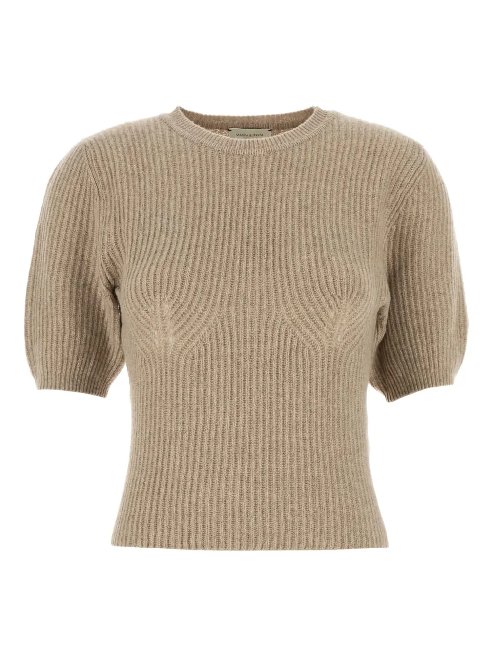 Футболка в рубчик с объемными рукавами Magda Butrym, нейтральный
Футболка в рубчик с объемными рукавами Magda Butrym, нейтральный