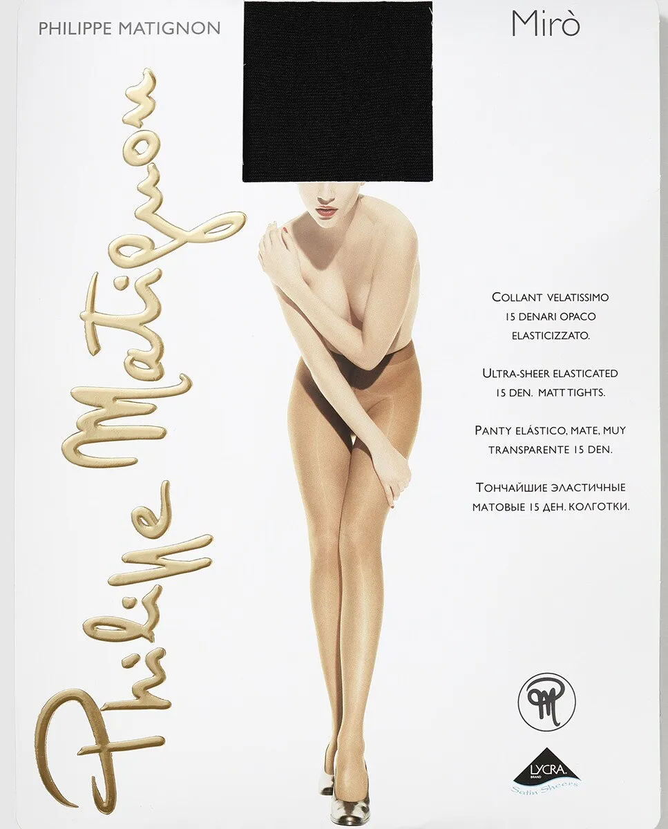 Philippe Matignon женские колготки матовые 15 денье, чёрный
Philippe Matignon женские колготки матовые 15 денье, чёрный