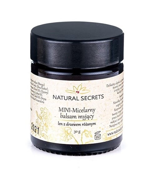 Мицеллярный очищающий бальзам для белья с розовым деревом Mini, 30 г Natural Secrets
Мицеллярный очищающий бальзам для белья с розовым деревом Mini, 30 г Natural Secrets