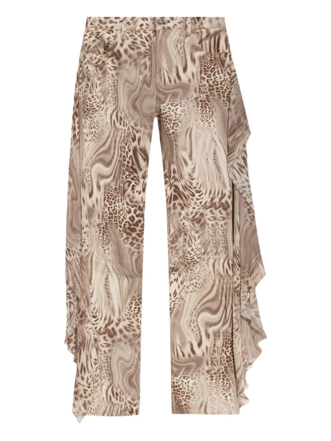 Джинсы с принтом Blumarine, коричневый 
Джинсы с принтом Blumarine, коричневый