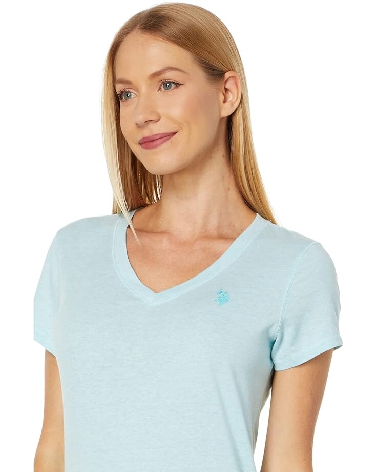 Футболка U.S. POLO ASSN. Iconic V-Neck Tee, цвет Blue Radiance Heather
Футболка U.S. POLO ASSN. Iconic V-Neck Tee, цвет Blue Radiance Heather